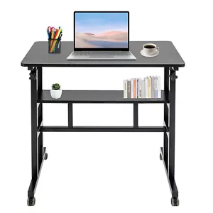 31.5"x19.7" Adjustable Computer Desk Standing Mobile Desk Portable Laptop Stand - Picture 1 of 17