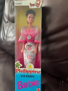Neu #7009 NRFB Mattel Philippine Islands Barbie 2nd Series Foreign Issue - Bild 1 von 4