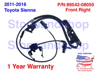 NUEVO SENSOR DE VELOCIDAD ABS para Toyota Sienna 2011-2016 lado del pasajero delantero derecho Foto 1 de 3