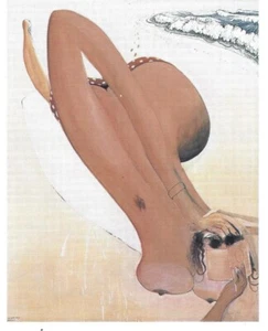 POSTCARD, BRETT WHITELEY. AFTER THE SWIM, TANGIER 1986-87. - Bild 1 von 2