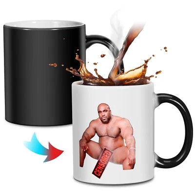 Heat Changing Sensitive Cup Barry Wood Ceramic Coffee Mug Novelty Funny Gift 13 - Image 1 of 4