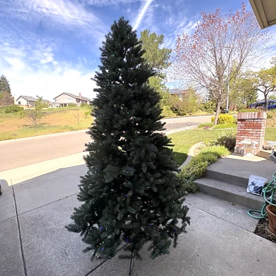 EZ Connect 9ft Pre-Lit Artificial Christmas Tree LED Lights & Stand - Image 1 of 4