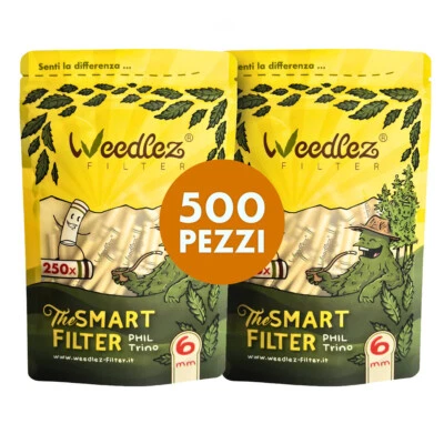 Filtri Weedlez a Carboni Attivi e cellulosa | Diametro 6 mm | Pack da 500 filtri - Immagine 1 di 4