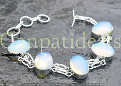 Opalite Gemstone Fashion Bracelets 925 Sterling Silver Plated Jewelry Lots - Image 1 of 3
