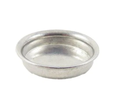 Casa Delle Bambole Vuoto Metallo Ciotola Torta Targa Miniatura Cucina Panettieri - Immagine 1 di 4