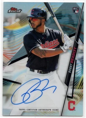 Bobby Bradley 2020 Topps Finest Rookie Auto Refractor - Image 1 of 2