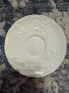 Mintons Strawberry 18th Century Staffordshire Salt Glaze Saucer Replacement - Picture 1 of 3