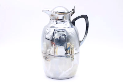 Alfi Juwel caffettiera isolante caffettiera 1,0 L cromo argento anni 70 H 24,5 - Immagine 1 di 4