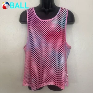 Ball Fishnet Tank Top XL Gently worn 95% polyester / 5% spandex open mesh - Picture 1 of 3