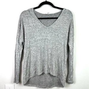Gaze Pullover Damen Gr. XS kuschelig stretchig grau V-Ausschnitt oversized - Bild 1 von 9