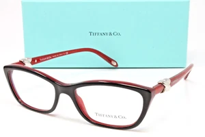 Tiffany Brille Damen Schwarz auf Rot Cat Eye Gestell 52mm TF2074-8156 NEU! - Bild 1 von 7