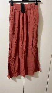 newlook petite women slit Skirt size 10 brand new with tags rust colr - Picture 1 of 9
