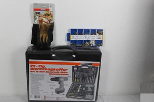 Set Werkzeugkoffer, 75-tlg. mit Akkubohrschrauber, M17975+COX938620+DP8500014 - Bild 1 von 1