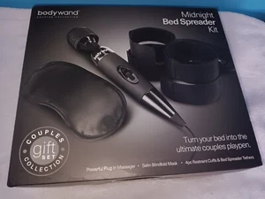 New Without Tags Body Wand Midnight Bed Spreader Massage Bedroom Play Kit - Picture 1 of 13