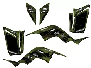 Todos los años RAPTOR 90 APACHE Green Senge Kit gráfico compatible con Yamaha - Imagen 1 de 7