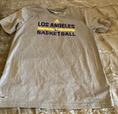 Camiseta de baloncesto ADIDAS Atlética Juvenil XL Gris NBA LOS ANGELES LAKERS ENVÍO GRATUITO Foto 1 de 2