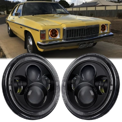 Pair 7" LED Headlights DRL For Holden HJ HK HT HG HP HQ HX HZ Premier Kingswood - image 1 of 4