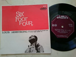 LOUIS ARMSTRONG Six Foot Four RARE NEW ZEALAND 60s EP - Picture 1 of 4