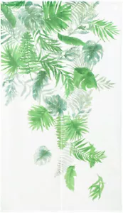 Japanese NOREN Split Curtain Green Monstera 85×150cm 1540 - Foto 1 di 8