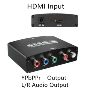 New 1080P HDMI To 5RCA RGB Component YPbPr Video Adapter + R/L Audio Converter - Picture 1 of 9