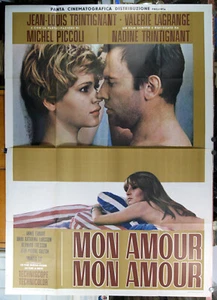 manifesto 4F film MON AMOUR Jean-Louis Nadine Trintignant Valerie Lagrange 1967 - Picture 1 of 1