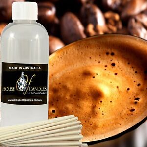 Fresh Coffee Diffuser Fragrance Oil Refill Air Freshener & Reeds