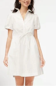 J.Crew Factory Collared short-sleeve tie-waist mini dress size 12 NWT - Picture 1 of 6