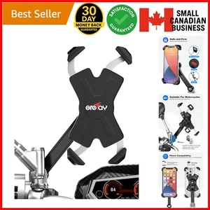 Adjustable Motorcycle Phone Holder for 4-7 Inch Devices with 360° Viewing Angle - Photo 1 sur 12