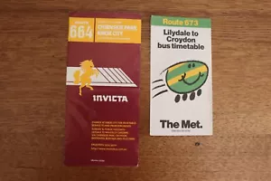 Melbourne bus timetables routes 664 and 673 Invicta Bus Service - Picture 1 of 1