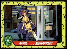 Topps Ireland  Teenage Mutant Hero Turtles (1990) April ... Kidnapped! No. 25