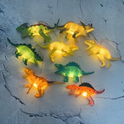 8 LED Children's Room Toy Dinosaur Cartoon Party Decora String Lights 1.2M - Image 1 of 4