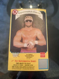 Randy Savage 1987 WWF Circle K Coca Cola Supermatch Scratch Wrestling - Bild 1 von 2