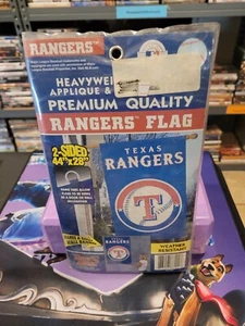 Bandiera Texas Rangers 44" x 28" logo blu premium nuova colore vibrante - Foto 1 di 1