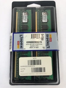 2 - Kingston PC2-6400 512 MB DIMM 800 MHz DDR2 SDRAM Memory (KVR800D2N5K2/1G) - Picture 1 of 3