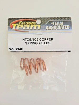 Team Associated 3946 NTC/NTC3 Copper Spring 25 LBS Factory Sealed Package New - Image 1 of 4