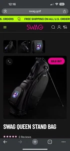 Very Rare Vessel Swag Golf "Queen" Stand Bag - Picture 1 of 13