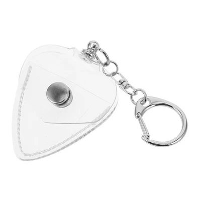  Porta plettri per chitarra: mini contenitore trasparente per plettri con - Immagine 1 di 4