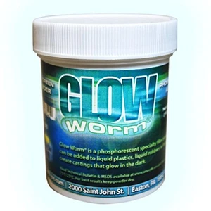 Smooth-On Glow Worm - Phosphorescent Powder - 6 Ounce (Blue-Green), ki - Picture 1 of 5