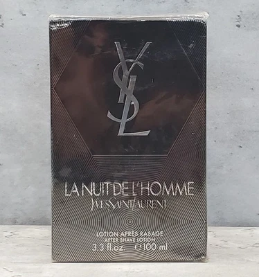Vintage 2009 Yves Saint Laurent La Nuit De L'homme 100ml Aftershave Splash(READ) - Image 1 of 4