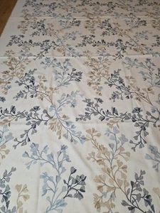 1.6 m iLiv Willowbrook Cornflower Embroidered Fabric Cushion Curtain Upholstery - Picture 1 of 7