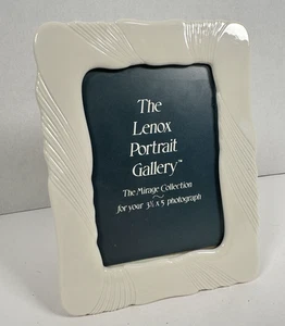 Vtg Lenox Mirage Photo Frame Portrait Gallery 3.5x5 Porcelain Ivory Wedding - Picture 1 of 5