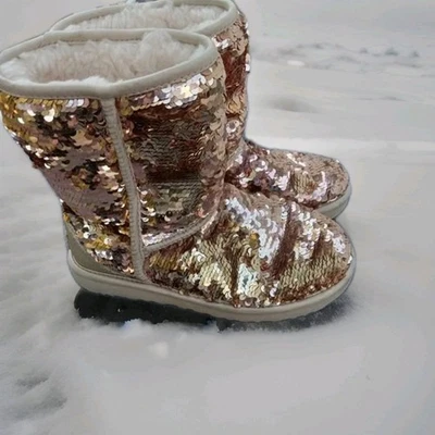 UGG Women's Classic Short Sequin Boot S/N 1094982 Size 7 - Image 1 of 4