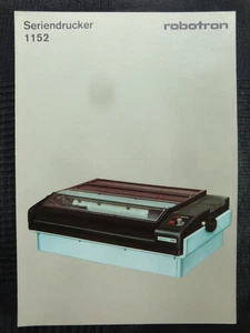 robotron-Verkaufsprospekt 1985 für den Seriendrucker 1152 DIN-A4/4 Seiten - Bild 1 von 1
