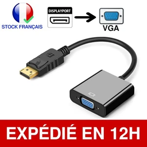 Câble Convertisseur Displayport Mâle vers VGA Femelle 1080p - Adaptateur Vidéo - Bild 1 von 14