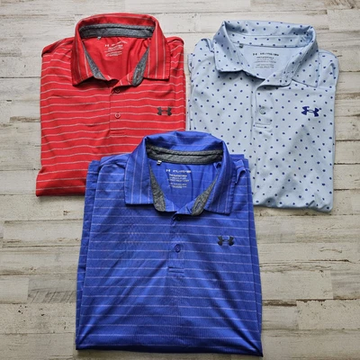 Polo de golf Under Armour XXL para hombre LOTE DE 3 - Paquete cómodo informal de playoffs Foto 1 de 4
