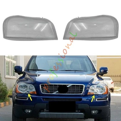 Cubierta de reemplazo de lente transparente de faros laterales + sellador para Volvo XC90 2004-2013 Foto 1 de 4