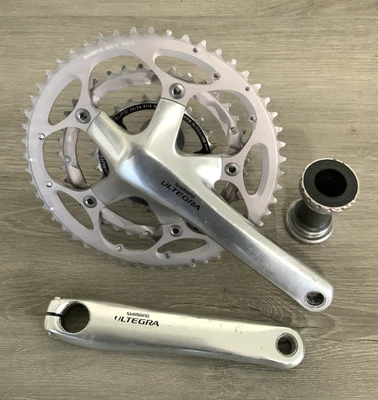SHIMANO ULTEGRA CRANKSET TRIPLE 6503 26-39-52 TOOTH 6500 BRACKET 172.5 MM ARMS - Image 1 of 4
