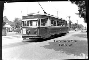 Old Trolley Streetcar Lynchburg Virginia Fort Hill B&W Photograph Film Negative - Picture 1 of 3