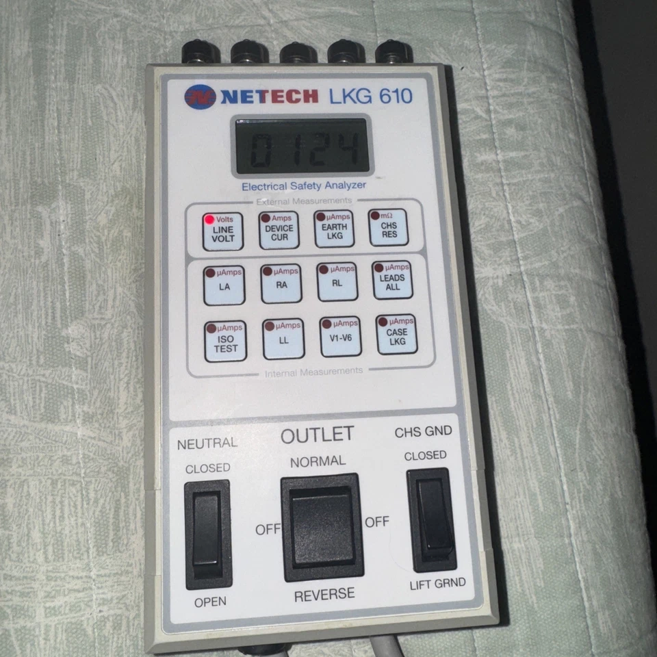 Analisador de segurança elétrico Netech LKG 610 para testes de isolamento e ponto a ponto - Imagem 1 de 4