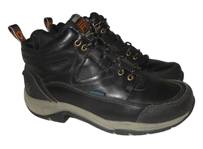 Botas de senderismo impermeables Ariat Terrain H2O para mujer 9 cuero con cordones negras Foto 1 de 4